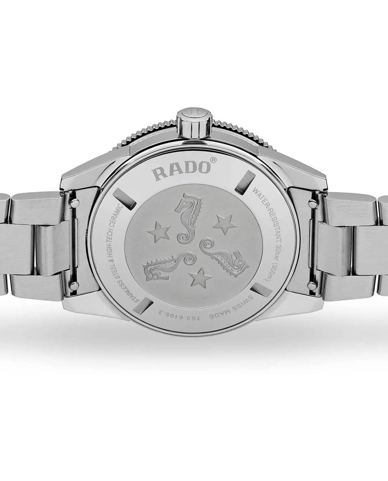Rado Rado Captain Cook Automatic R32105318  механические мужские часы часы крупный план зеленый циферблата
